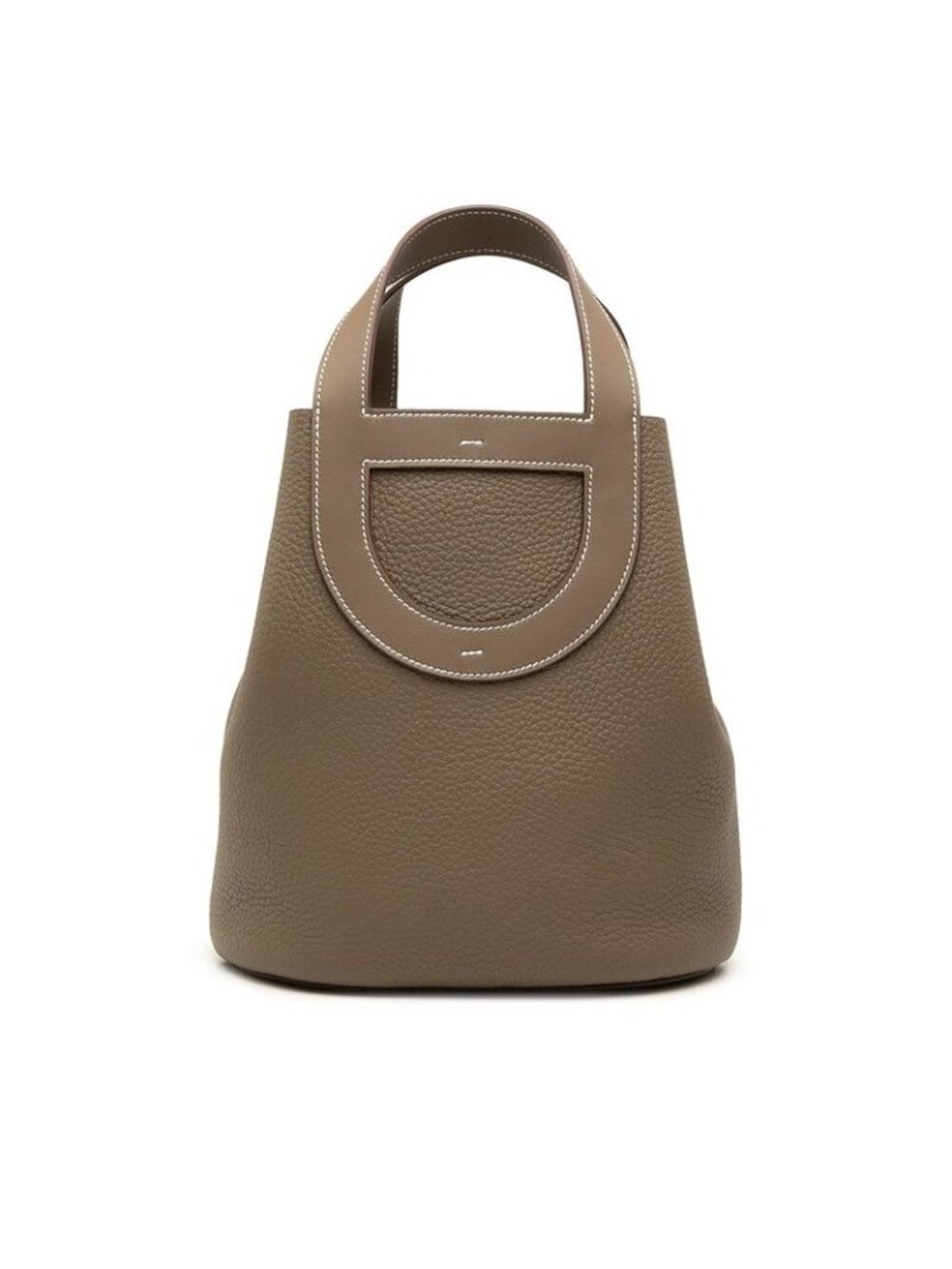 Hermes in the Loop 23 Handbag Etoupe Beige Gold Taurillon Clemence
